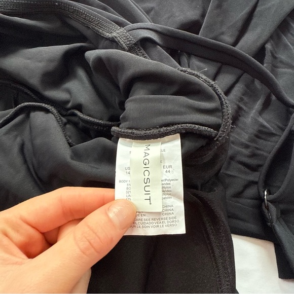 New! Magicsuit Black Celine Swim Dress Size 14 25075 - Picture 7 of 10